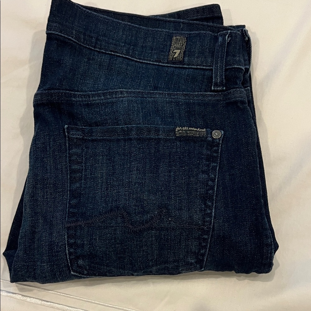7 For All Mankind Indigo Denim Jeans